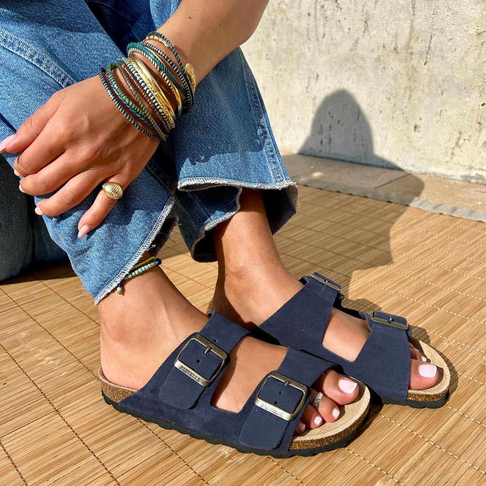 Joy – Women’s Double-Strap Comfort Mules - 38 - kaki