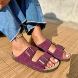 Joy – Women’s Double-Strap Comfort Mules - 37 - Uni Marine