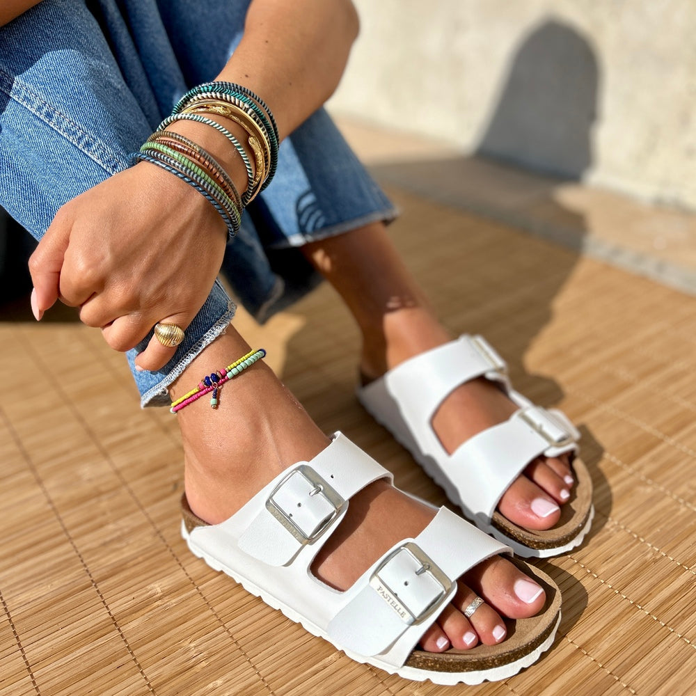 Joy – Women’s Double-Strap Comfort Mules - 38 - Camel