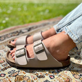 Joy – Women’s Double-Strap Comfort Mules - 36 - Uni Marine