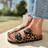 Joy – Women’s Double-Strap Comfort Mules - 37 - doré