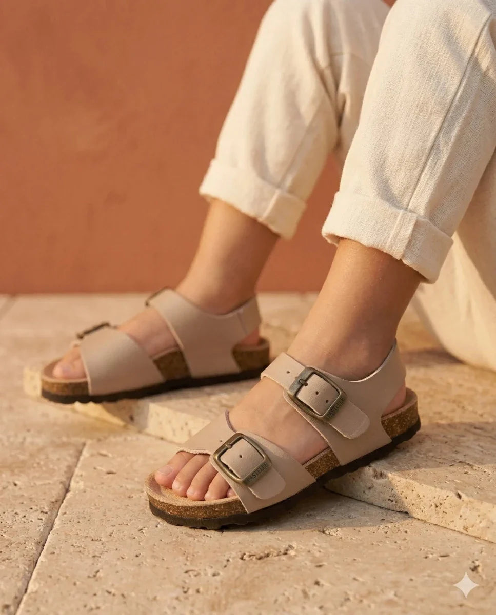 Elroy – Baby Boys’ Leather Buckle Sandals - 22 - Uni Noir