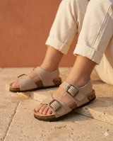 Elroy – Baby Boys’ Leather Buckle Sandals - 22 - Uni Noir