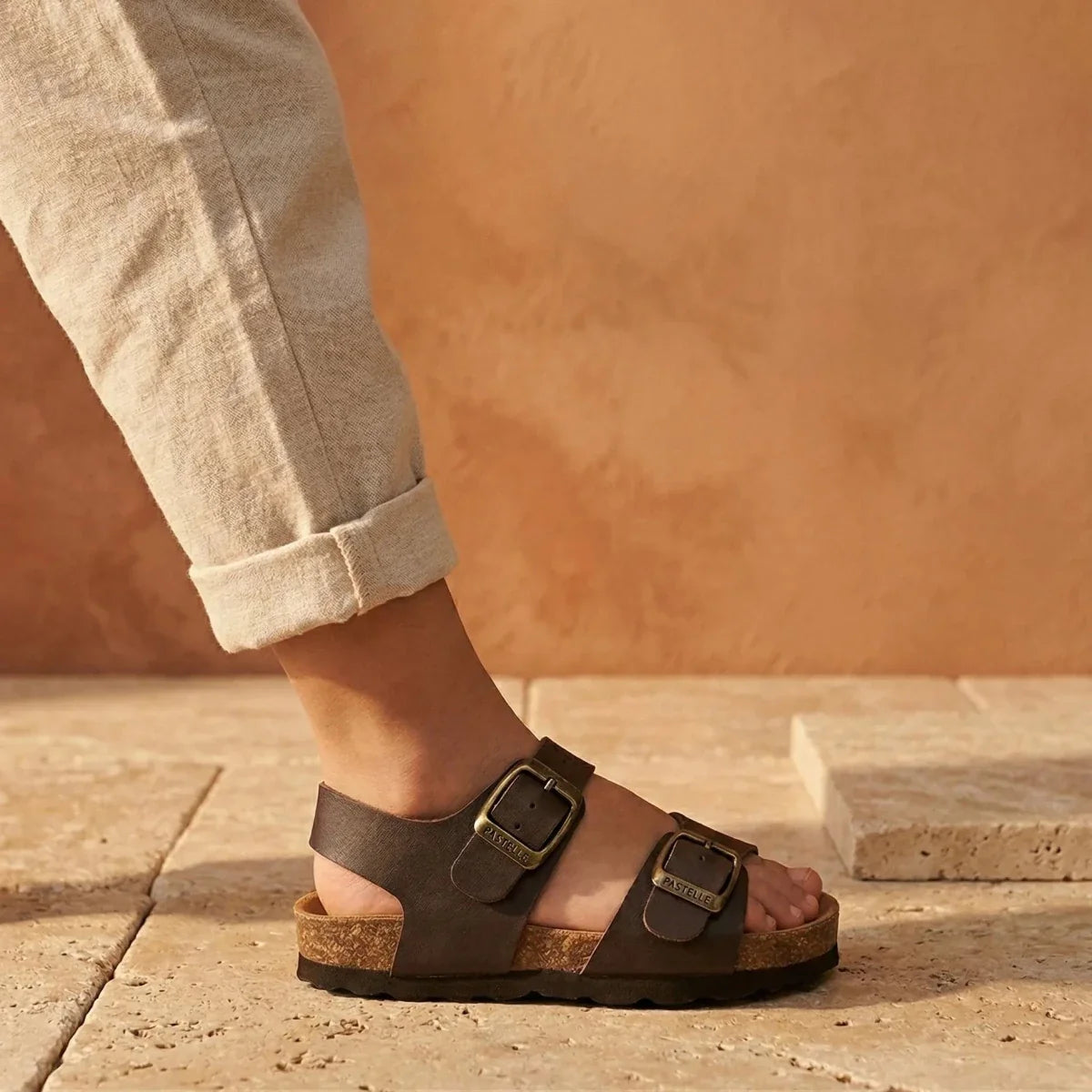 Elroy – Baby Boys’ Leather Buckle Sandals - 20 - Beige