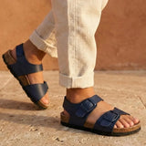 Elroy – Baby Boys’ Leather Buckle Sandals - 21 - kaki