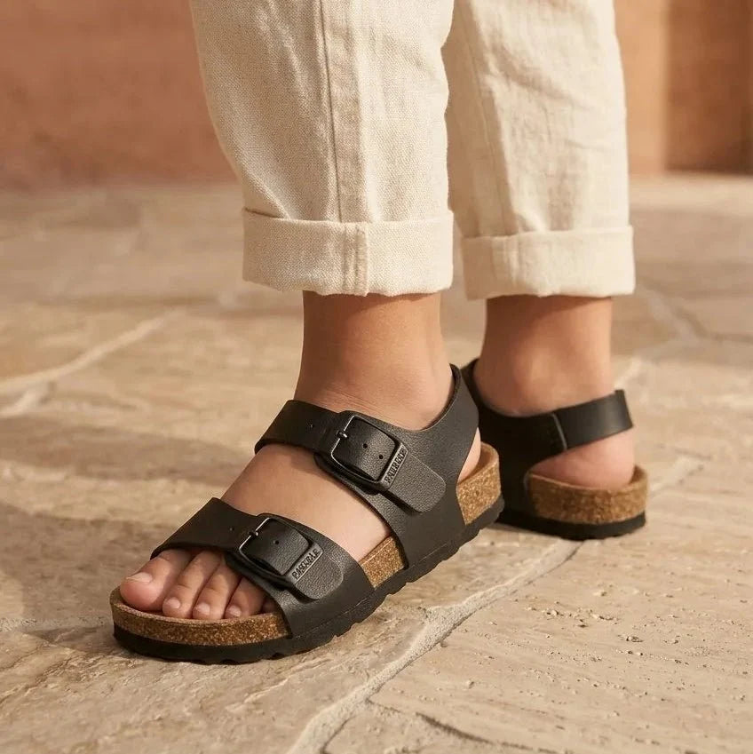 Elroy – Baby Boys’ Leather Buckle Sandals - 20 - Uni Noir