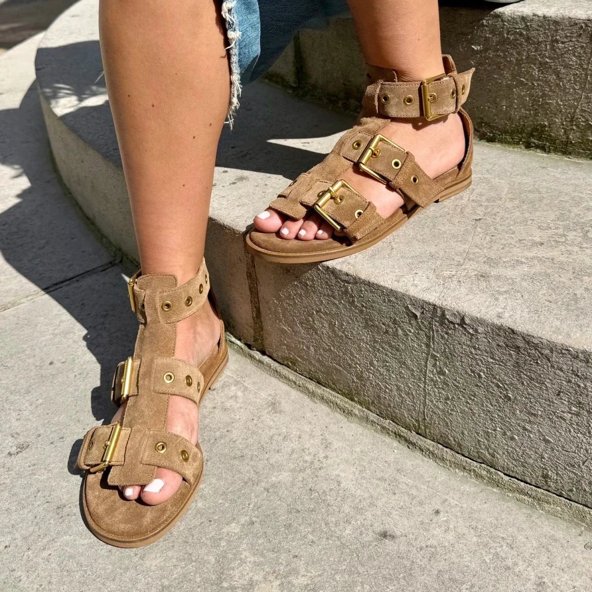 Jade – Women’s Comfort Sandals - 38 - Beige