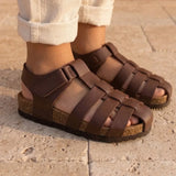 John – Baby Boys’ Hook-and-Loop Comfort Sandals - 20 - Uni Noir