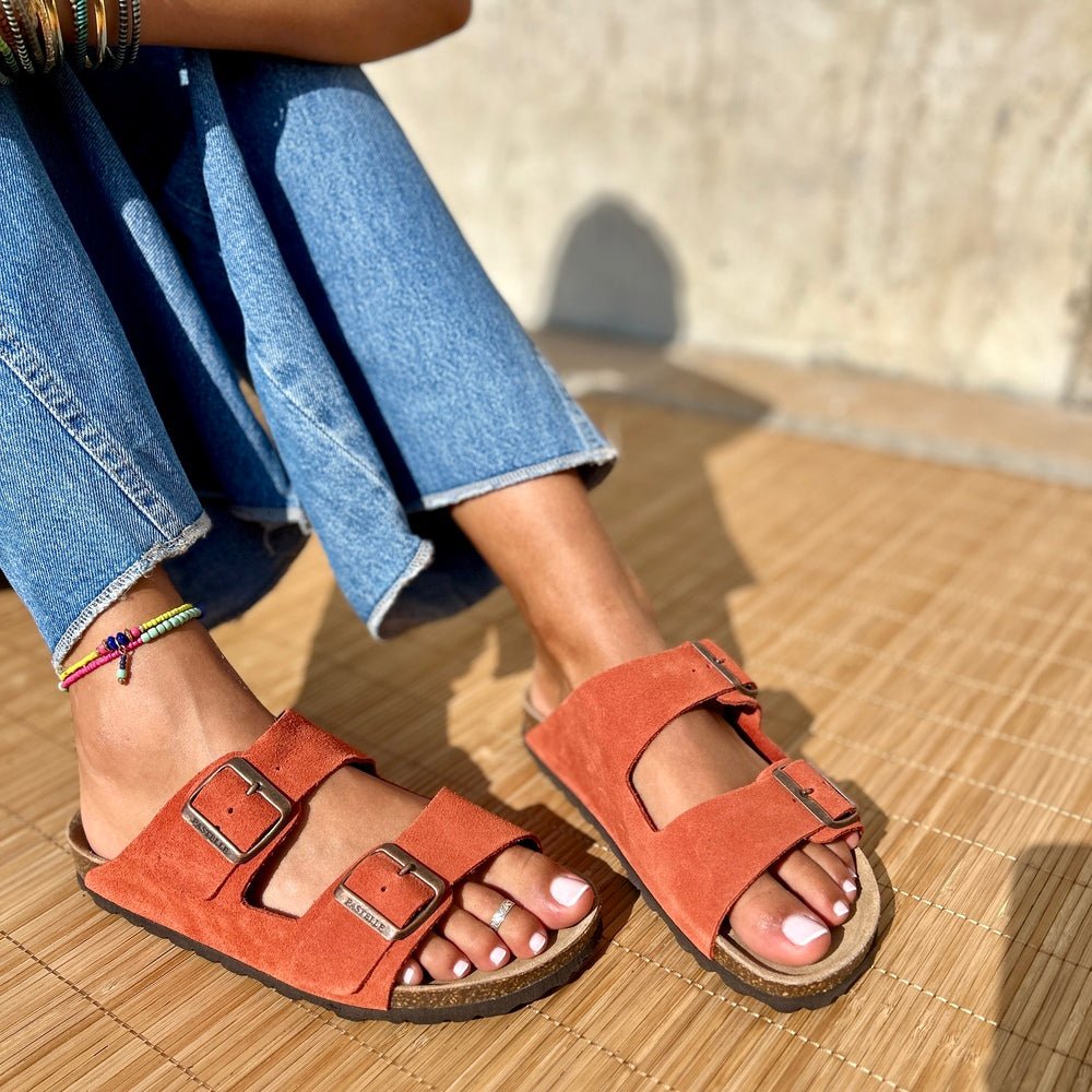 Joy – Women’s Double-Strap Comfort Mules - 38 - fushia