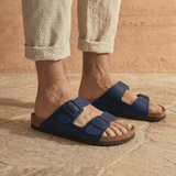 Joy Men – Double-Strap Comfort Mules - 40 - Beige