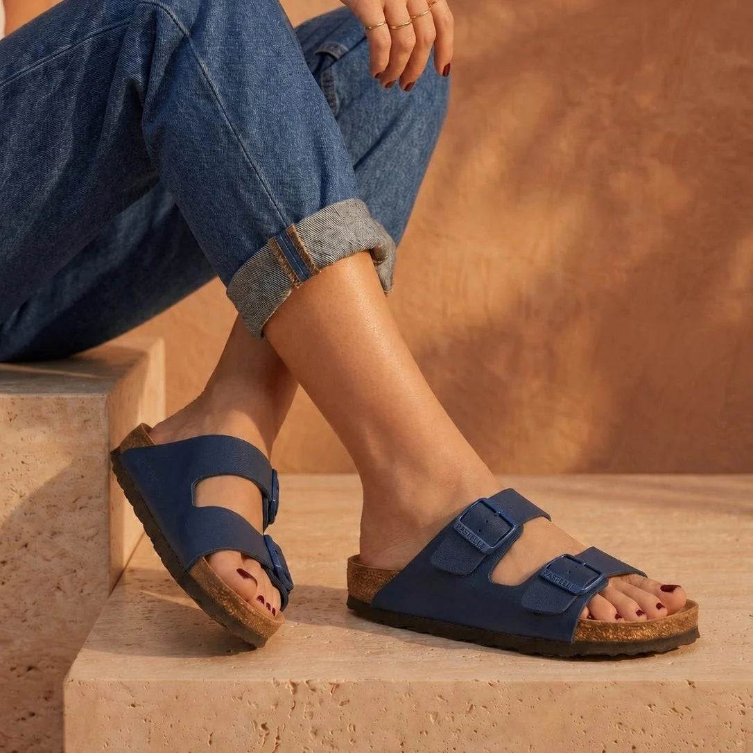 Joy – Women’s Double-Strap Comfort Mules - 39 - fushia