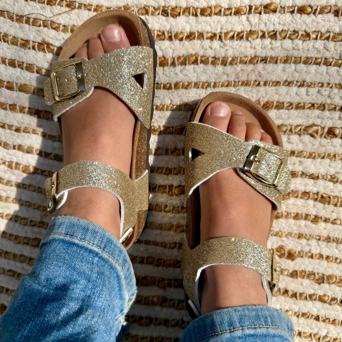 Salomé – Baby and Kids’ Strappy Comfort Sandals, Sizes 20–30 - 21 - Or rose