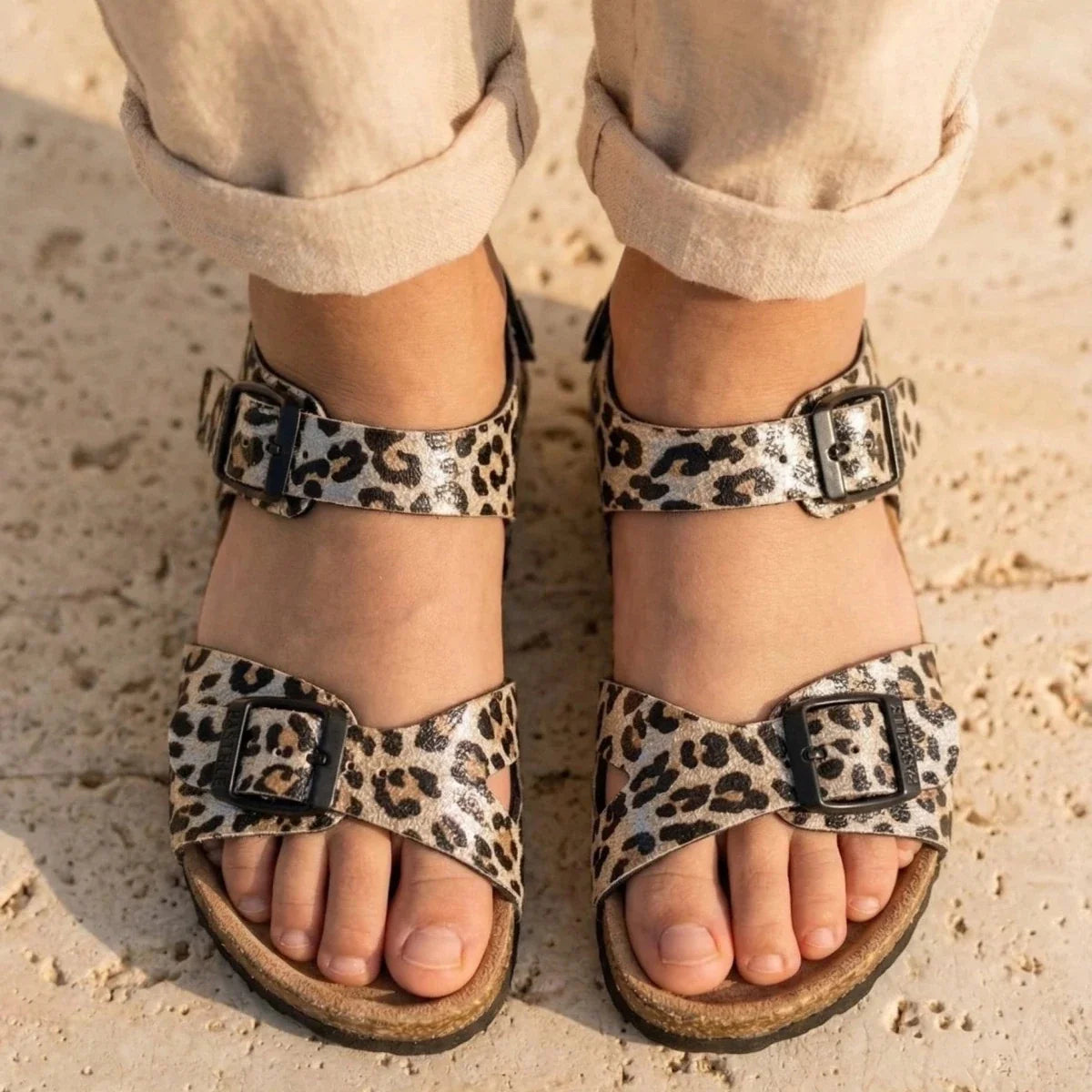 Salomé – Baby and Kids’ Strappy Comfort Sandals, Sizes 20–30 - 20 - Or rose