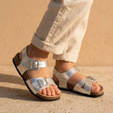 Salomé – Baby and Kids’ Strappy Comfort Sandals, Sizes 20–30 - 20 - Argent