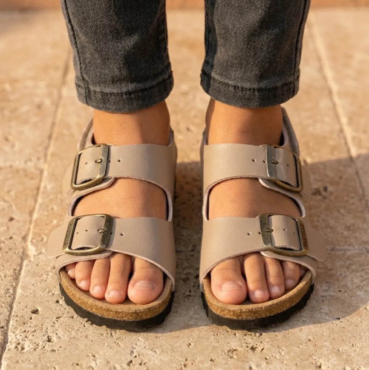 Sam – Baby Boys’ Hook-and-Loop Buckle Sandals - 20 - Uni Noir