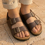 Sam – Baby Boys’ Hook-and-Loop Buckle Sandals - 22 - Uni Noir