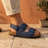 Sam – Baby Boys’ Hook-and-Loop Buckle Sandals - 20 - S . Marine