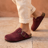 Solal Kids – Unisex Suede Comfort Clogs, Sizes 28–35 - 29 - kaki