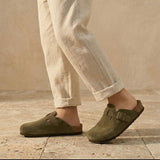Solal Kids – Unisex Suede Comfort Clogs, Sizes 28–35 - 29 - S . choco