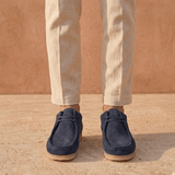 Zap Men – Suede Lace-Up Loafers with Crepe Sole - 42 - Taupe