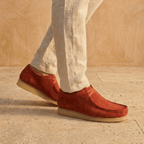 Zap Men – Suede Lace-Up Loafers with Crepe Sole - 42 - S . Marine