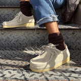 Zap – Women’s Suede Lace-Up Loafers with Natural Crepe Sole - 40 - Camel